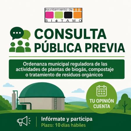 Imagen Consulta pública previa elaboración de la ordenanza municipal reguladora...
