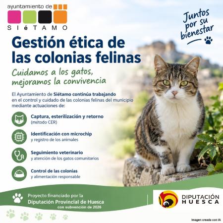 Imagen El Ayuntamiento de Siétamo impulsa la gestión ética de las colonias...